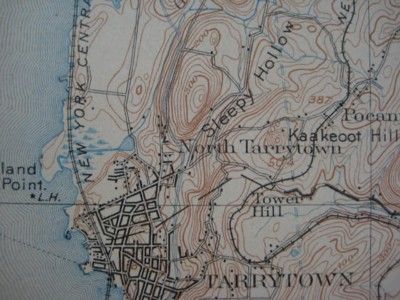 1902 Croton Aqueduct Map Tarrytown Dobbs Ferry New York