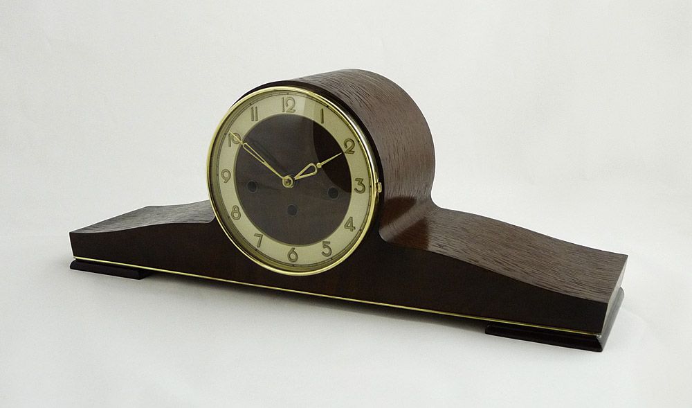 Antique German Art Deco Westminster Chime Mantle Clock