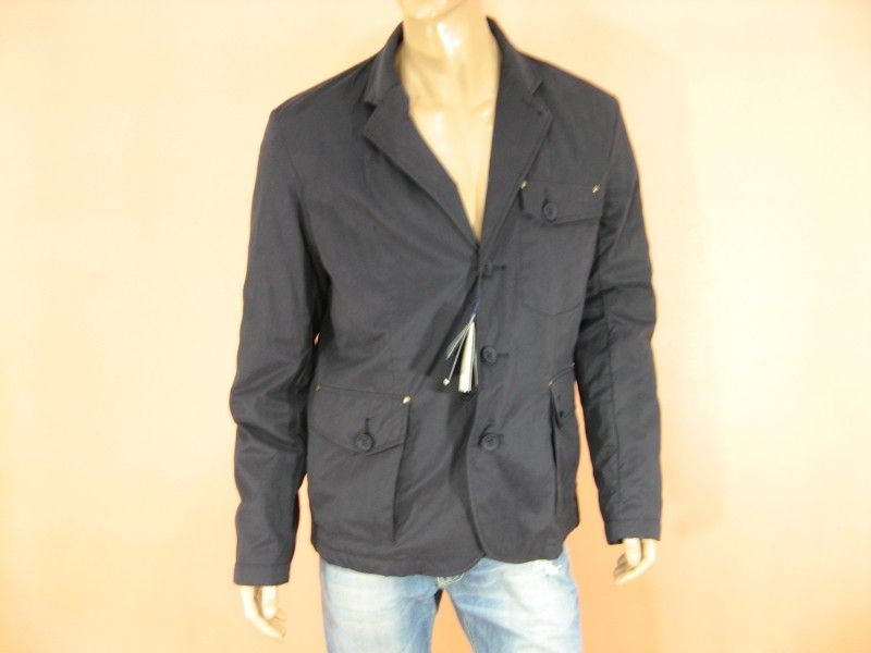 Giacca Armani Jeans AJ Jacket Trench L6N11 TG 56 Blu 193E 35 Uomo 