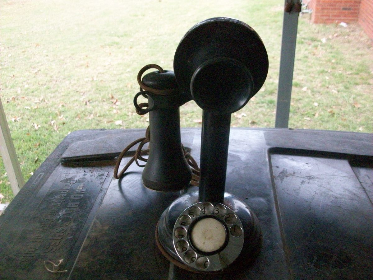 Antique Telephone Candlestick Fix or Parts