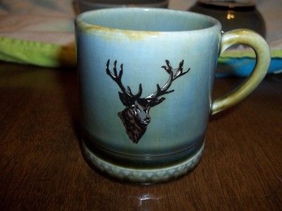 Irish Porcelain Wade Co Armagh Elk Mug and Bowls RARE