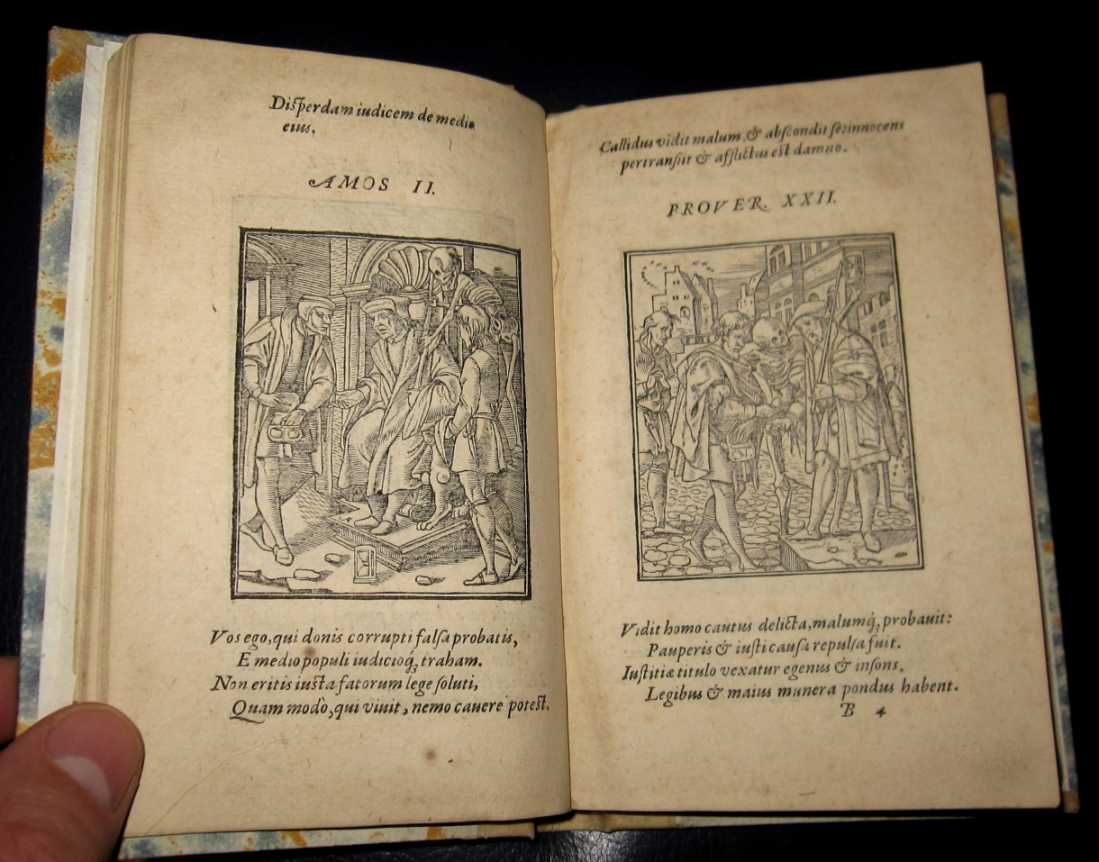 1572 Hans Holbein Dance of Death 53 Woodcuts Complete