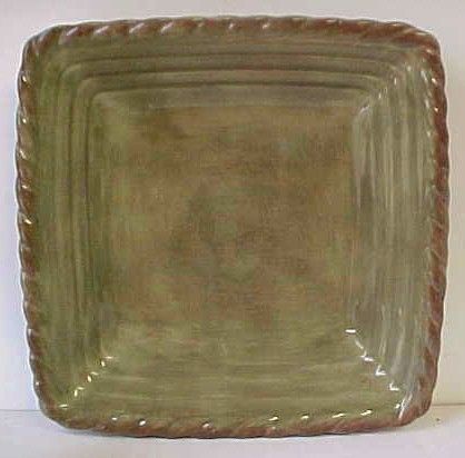 Artimino Tuscan Countryside Sage Green Square Plate S