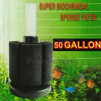 Sponge Filter for Aquarium Tank 50g Airlift System Bio