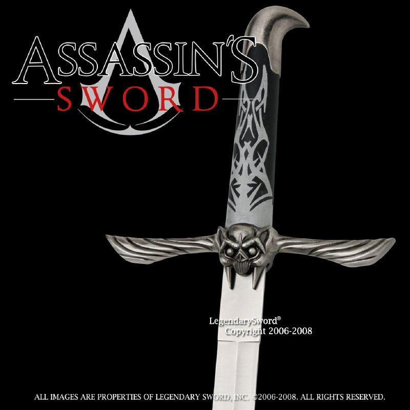Sword of Altair Assassins Creed Movie Game Blade w Brown Carrying Belt 