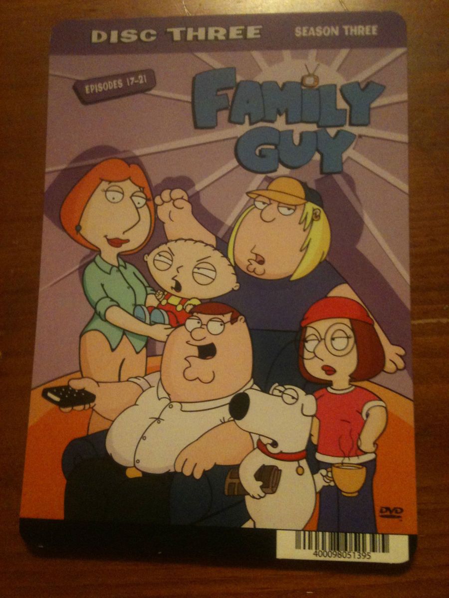 RARE BLOCKBUSTER MOVIE BACKER CARD   FAMILY GUY   S3D3 COMEDY