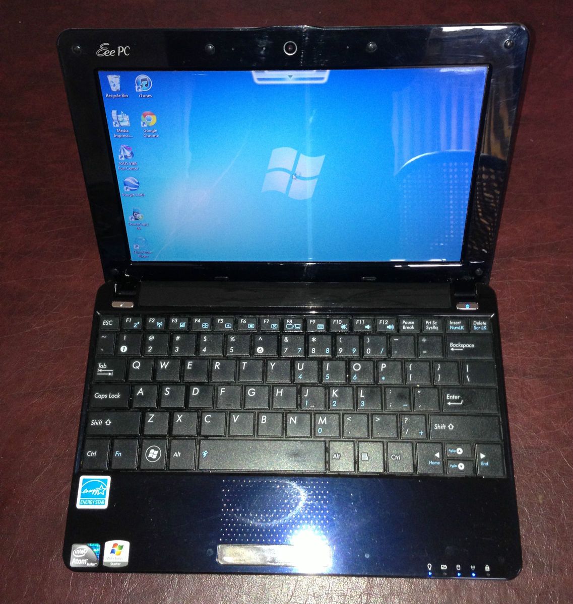 In Box Blue Asus Eee PC 1005HAB 10 1 Notebook Intel Atom 1 66 GHz 1GB 