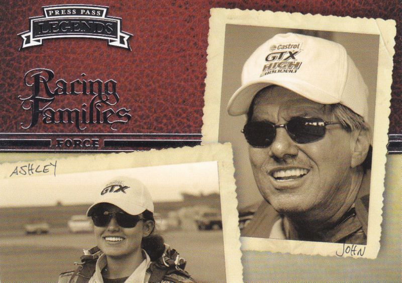 2009 Press Pass Legends Ashley Force John Force Card