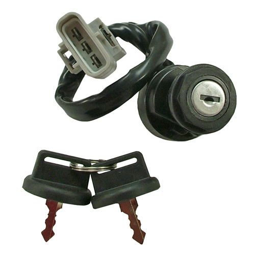 New Key Ignition Switch Yamaha ATV 2 Keys on Off Grizzly Big Bear 