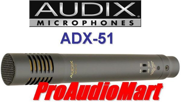 Audix ADX51 Prepolarized Condenser Microphone ADX 51 Overhead 