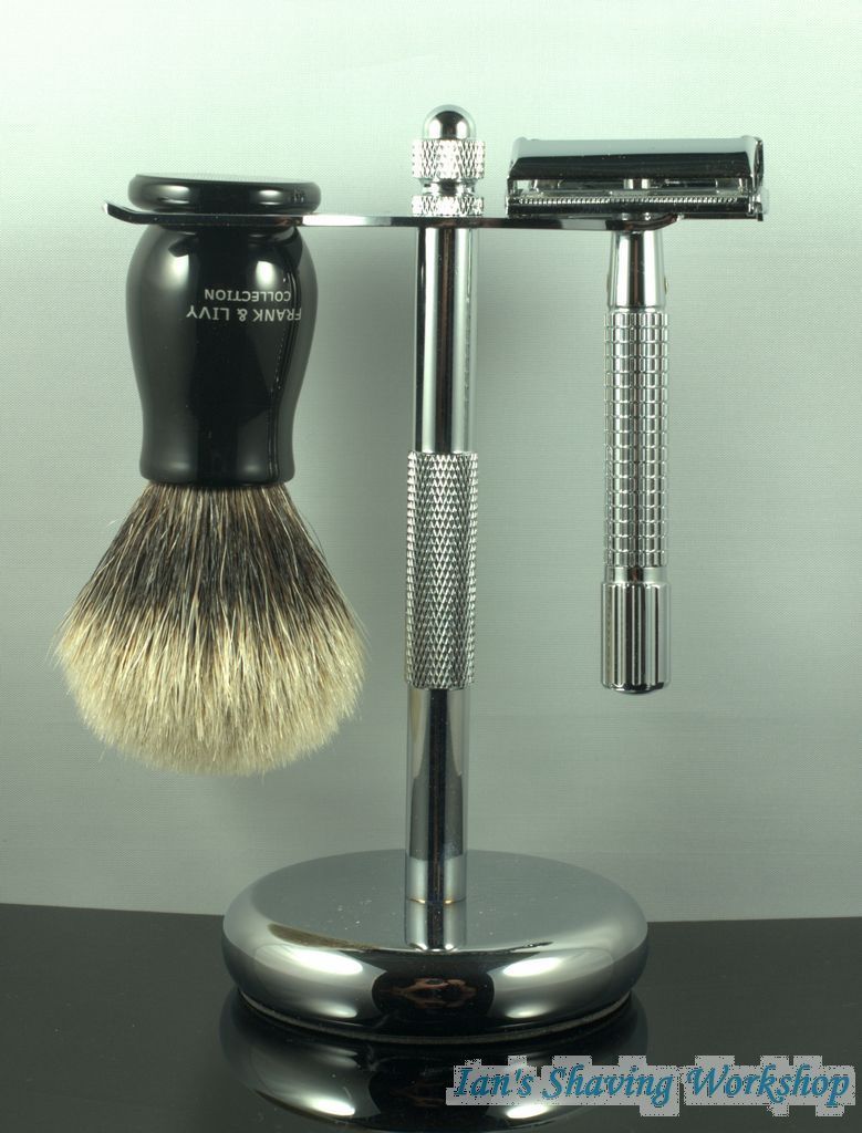 Shaving Set Finest Badger Hair Shaving Brush Art II Stand and de 