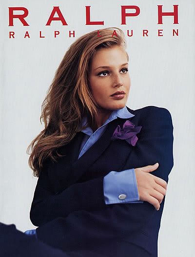1996 Ralph Lauren Bridget Hall Magazine Ad
