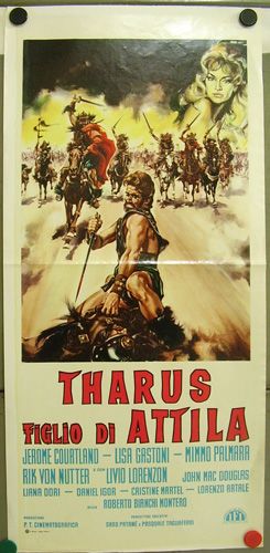 CW08 Tharus Son of Attila Peplum Orig C O Poster ITA A