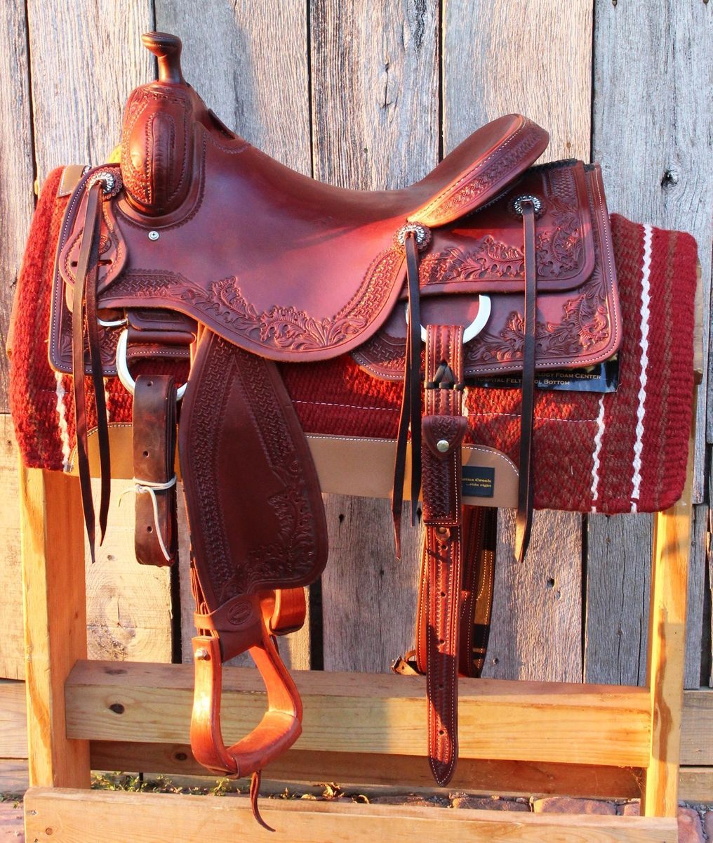 Custom Reined Cowhorse Reining Saddle17 by Don Rich Slick Seat