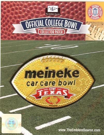 2011 Meineke Car Care Bowl Patch Texas A&M vs Northwestern 100% NCAA 