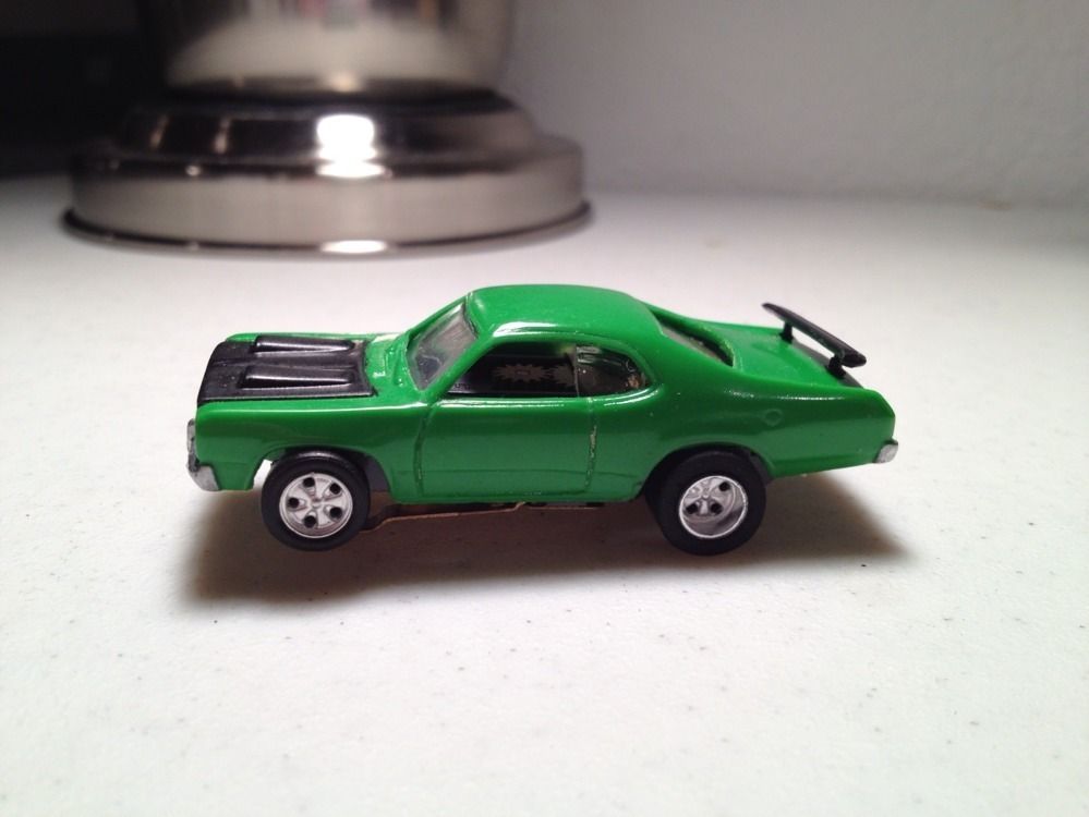 Aurora Tjet Chassis Plymouth Duster Slot Car