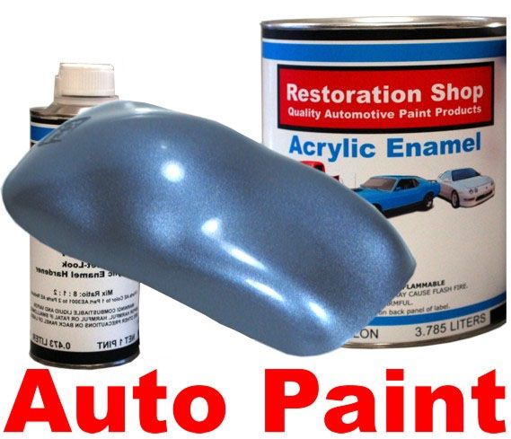 Glacier Blue Metallic Acrylic Enamel Car Auto Paint Kit