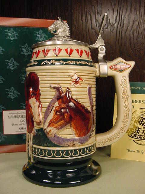 Anheuser Busch 2000 Membership Stein CB14 Mint Retired