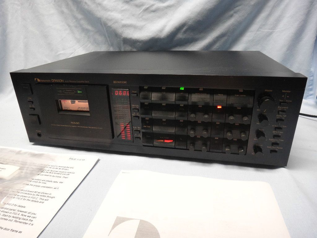 NAKAMICHI DRAGON AUTO REVERSE CASSETTE DECK WORKS BUT NEEDS A LITTLE 