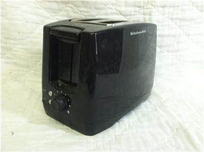   Kitchen Aid Toaster KTT340OB Black   2 Wide Slice Perfect for Bagels