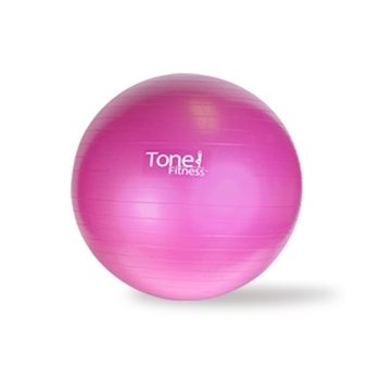 Tone Fitness 55cm Burst Resistance Exercise Ball w DVD