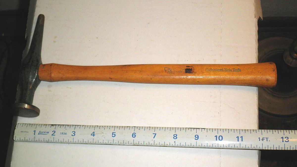 VINTAGE CRAFTSMAN TOOLS PRO AUTO BODY HAMMER ORIG.HANDLE NICE & CLEAN 