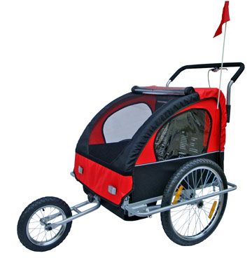 Rimorchio Bici Passeggino Carrellino 1O2 Bimbi Bambini