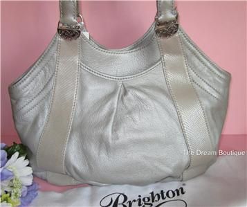 Brighton AVERY TOTE Large Sterling Leather Handbag Purse NWT