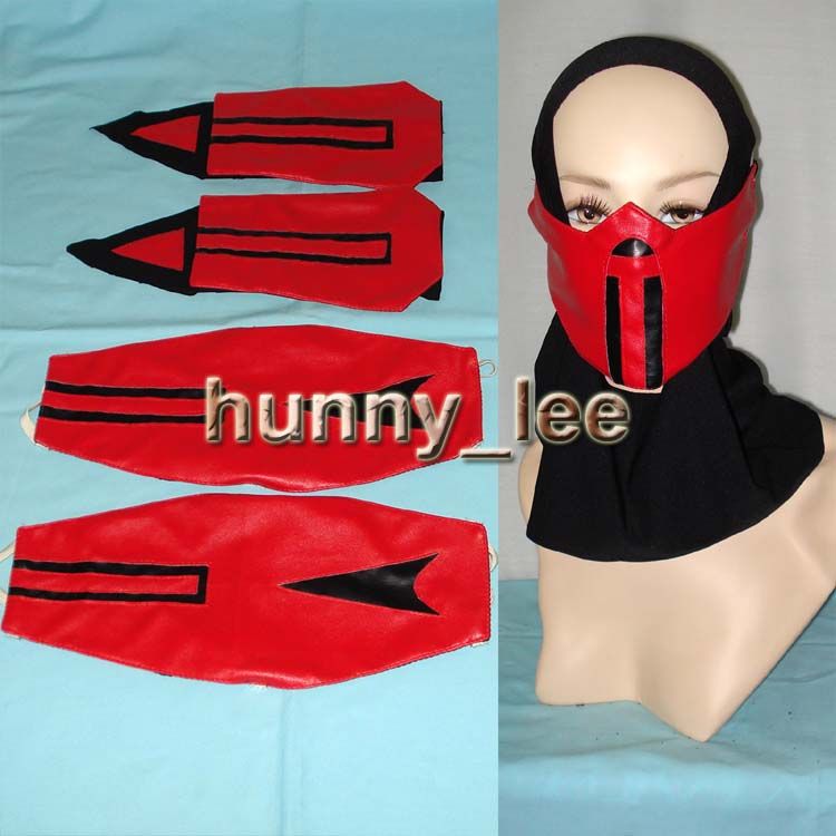 Mortal Kombat 3 Ermac Cosplay Costume Custom Made Red