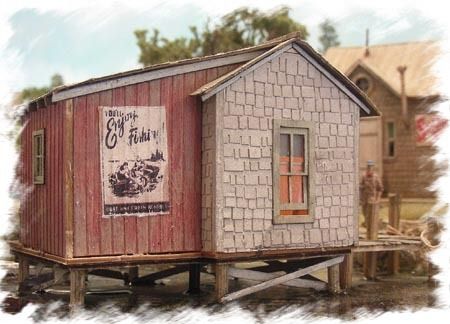 Bar Mills HO Fishing Shack at Cozy Cove BAR662