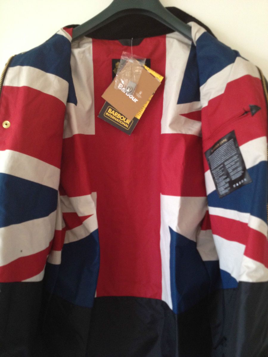 BARBOUR INTERNATIONAL UNION JACK WAX JACKET MENS SIZE XL BNWT COST 279 