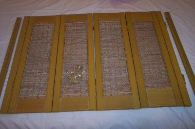 Blindz Bamboo Interior Shutter Set 32w x 24 H Mocca