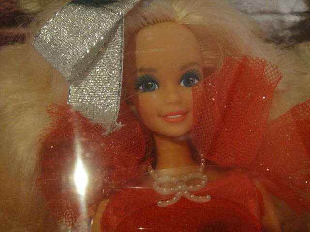 1988 Happy Holidays Barbie Doll First One Christmas Special 1st 