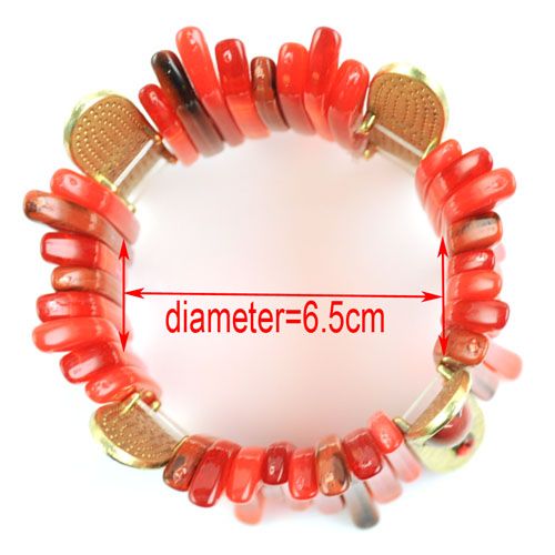 Colors Fashion Ladies Resin Bangles Cool Bracelets Elastic Jewellery 