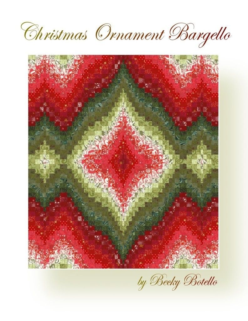 Christmas Ornament Bargello Quilt Top Pattern PDF