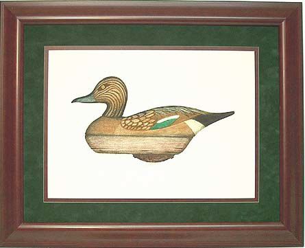 Art Nevin Wood Block Duck Hen Decoy Barnegat Bay 1965