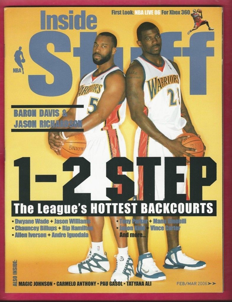 Baron Davis Jason Richardson Inside Stuff Sports W/ Steve Nash $2 Mag 