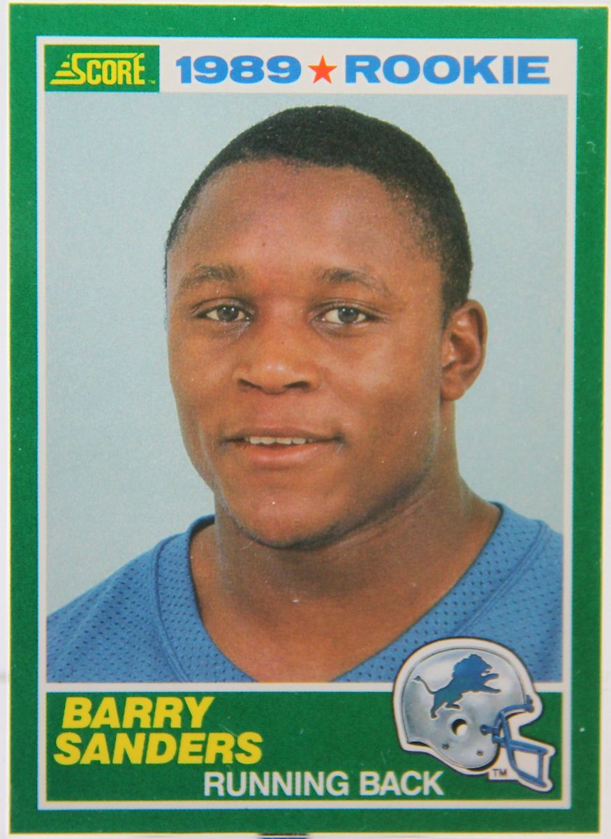 Barry Sanders ROOKIE 1989 Score 257 Detroit Lions MINT 