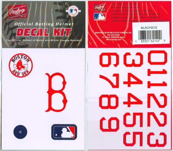   Logo Decal Kit w Numbers All 30 Major League Baseball Teams