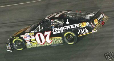 NASCAR DECAL 07 BASS PRO SHOPS TRACKER BOATS 2005 M C DAVE BLANEY 1 24 