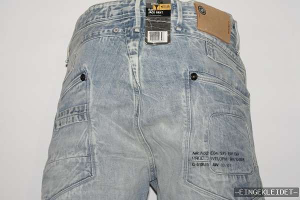 STAR RAW RAFF JACK PANT W 38 L 34 HERREN JEANS HOSE TAPERED FIT