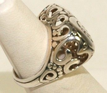 Vintage Barse .925 Sterling Silver Filigree Style Ring, Size 5.25 