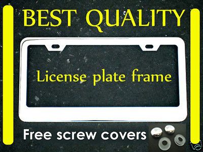   PLAIN CHROME METAL LICENSE PLATE FRAME ** NEW (Fits 2012 Tundra