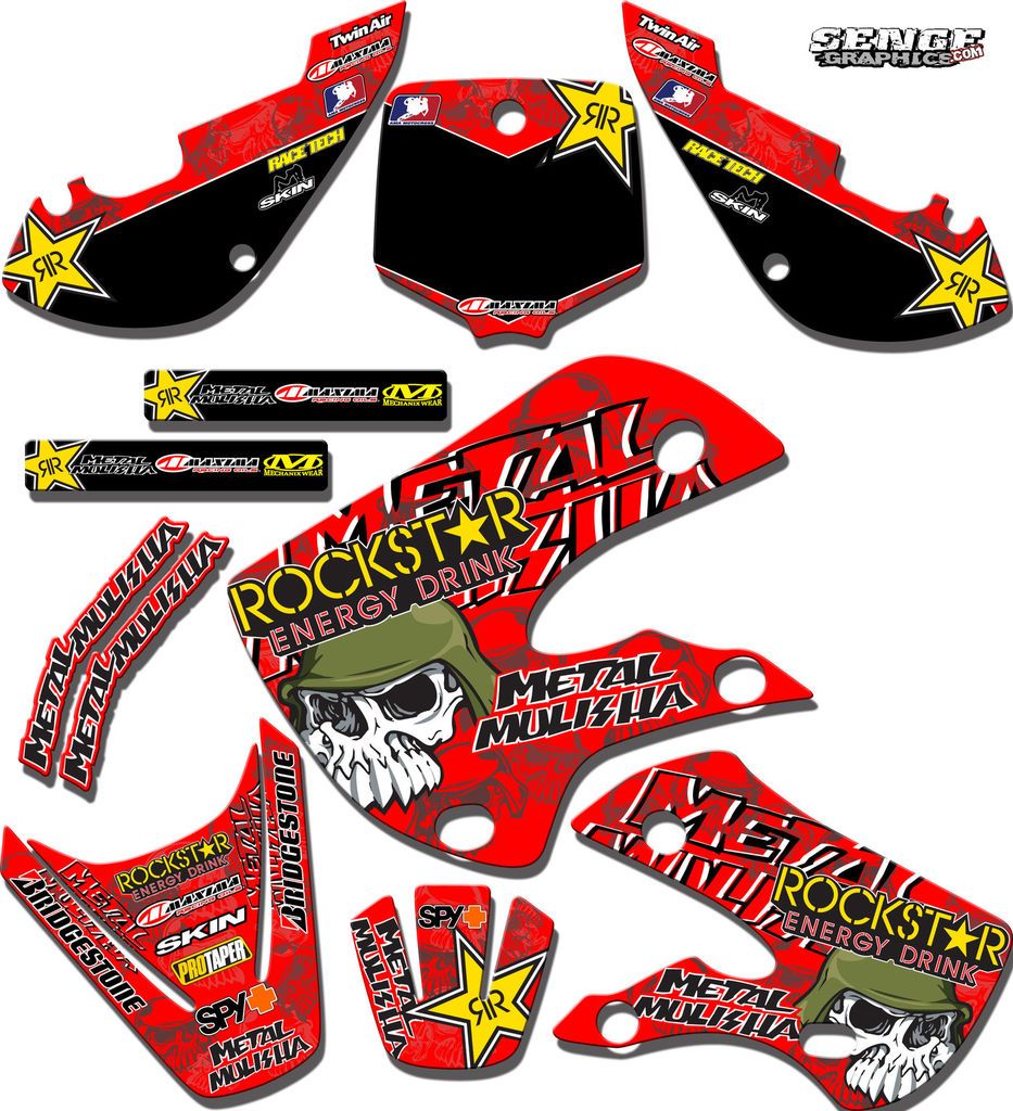 2002 2003 2004 2005 2006 2007 2008 CR 125 250 R GRAPHICS HONDA CR125 