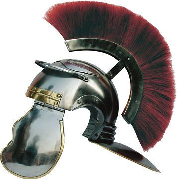 roman helmet knights gladiator armor with red brush time left