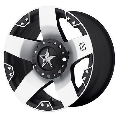 17 x6 XD Series XD775 Rockstar Dually Chrome 8 Lug Wheels Rims FREE 