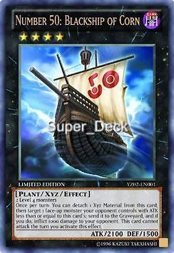 YuGiOh Number 50 Blackship Of Corn Limited Ed. YZ02 EN001 Fast Free 