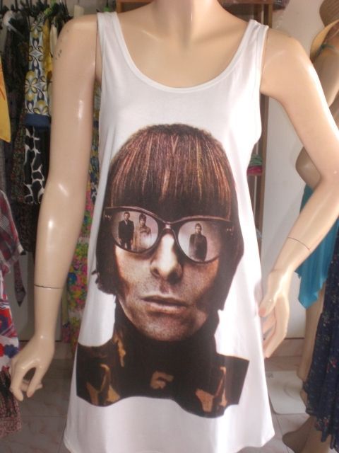 LIAM GALLAGHER OASIS BEADY EYE WOMANS T SHIRT MINI DRESS TANK TOP 