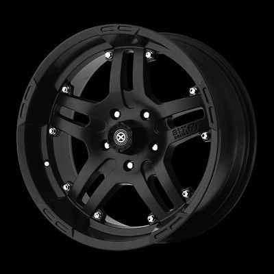 18 AMERICAN RACING ATX 181 ARTILLERY BLACK W/ 33X12.50X18 TOYO OPEN 