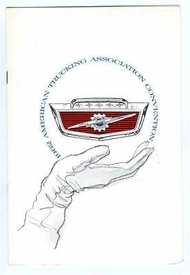 American Trucking Association Lunch Menu Conrad Hilton Chicago 1962 